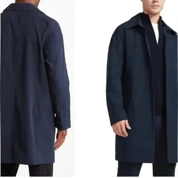 Brady Jacket Mens Tunnel Trench Coat - Sapphire Blue Size L - Picture 2 of 9